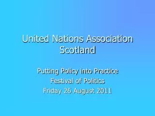 United Nations Association Scotland