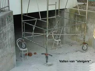 vallen van steigers