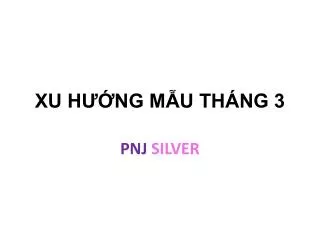 xu h ng m u th ng 3