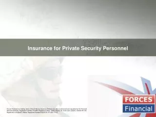 Insurance for Private Security Personnel