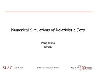 Numerical Simulations of Relativistic Jets