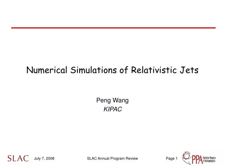 numerical simulations of relativistic jets