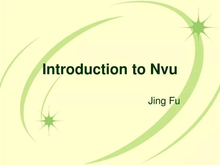 introduction to nvu