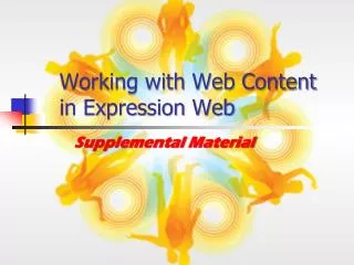 Working with Web Content in Expression Web