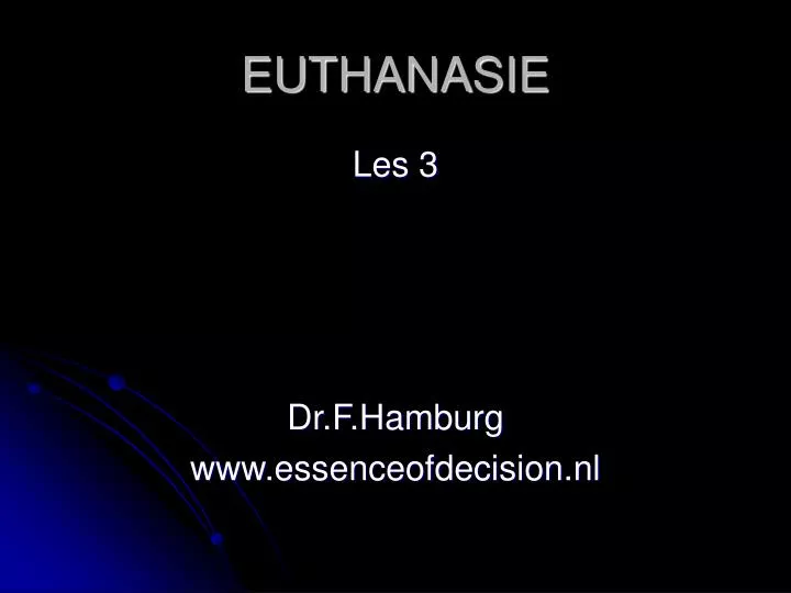 euthanasie