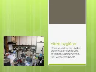 vieze hygi ne