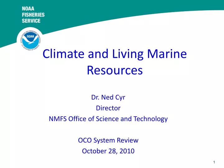 climate and living marine resources