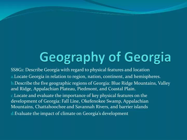 geography of georgia