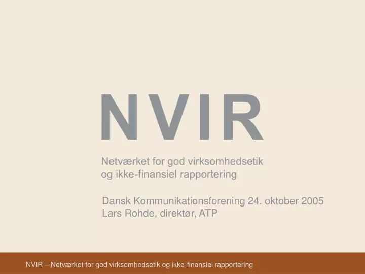 dansk kommunikationsforening 24 oktober 2005 lars rohde direkt r atp