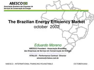 The Brazilian Energy Efficiency Market october 2002