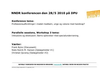 nndr konferencen den 28 5 2010 p dpu