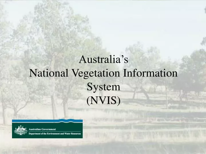 australia s national vegetation information system nvis