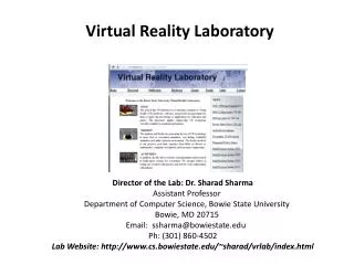 Virtual Reality Laboratory