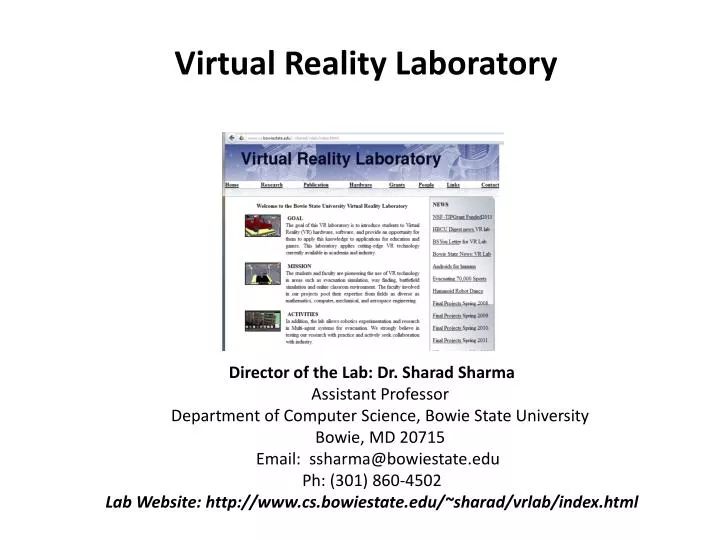 virtual reality laboratory