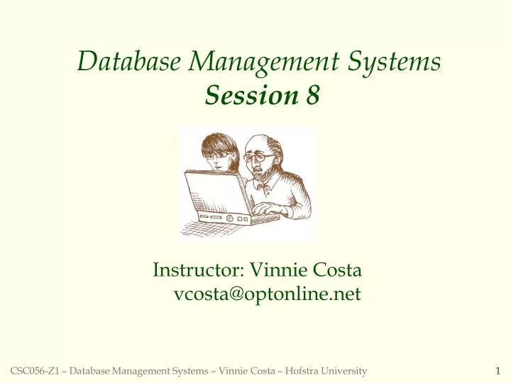 database management systems session 8