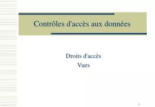 contr les d acc s aux donn es