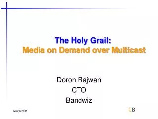 The Holy Grail: Media on Demand over Multicast