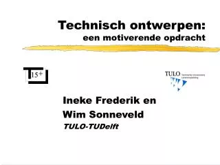 technisch ontwerpen een motiverende opdracht