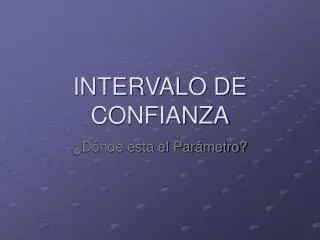intervalo de confianza