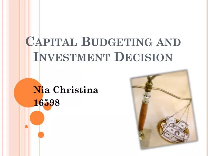 capital budgeting and investment decision