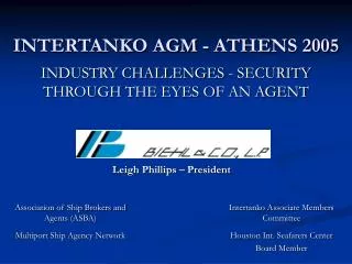 INTERTANKO AGM - ATHENS 2005