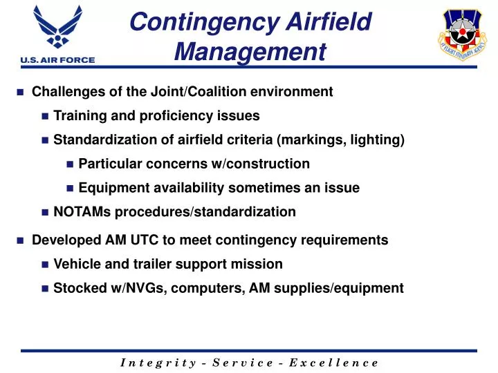 contingency airfield management