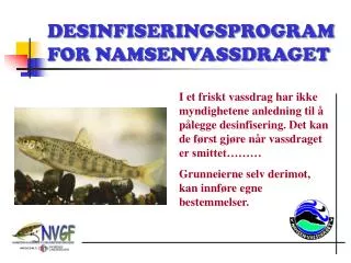 desinfiseringsprogram for namsenvassdraget