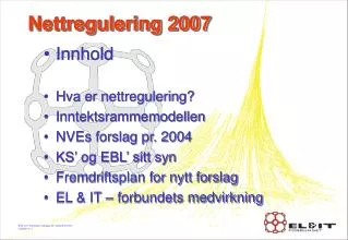 nettregulering 2007