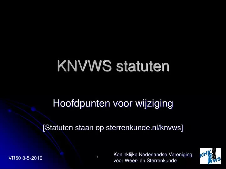 knvws statuten