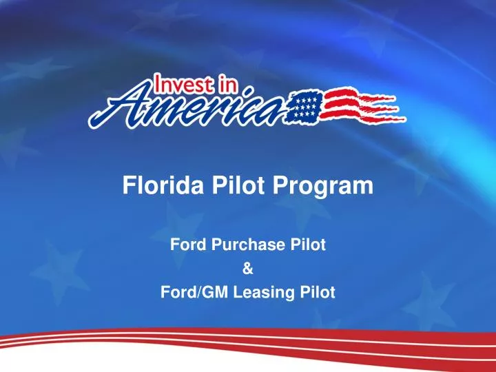 florida pilot program