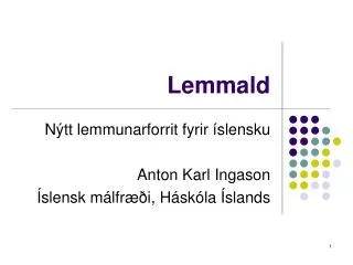 lemmald