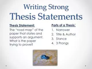 Writing Strong Thesis Statements