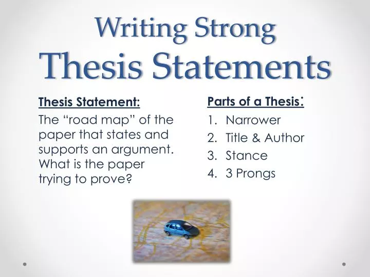 writing strong thesis statements