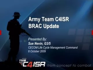 Army Team C4ISR BRAC Update