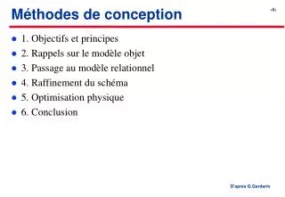m thodes de conception