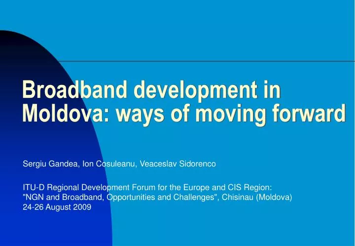 broadband development in moldova ways of moving forward