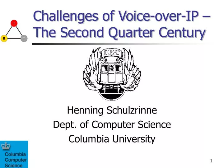 challenges of voice over ip the second quarter century