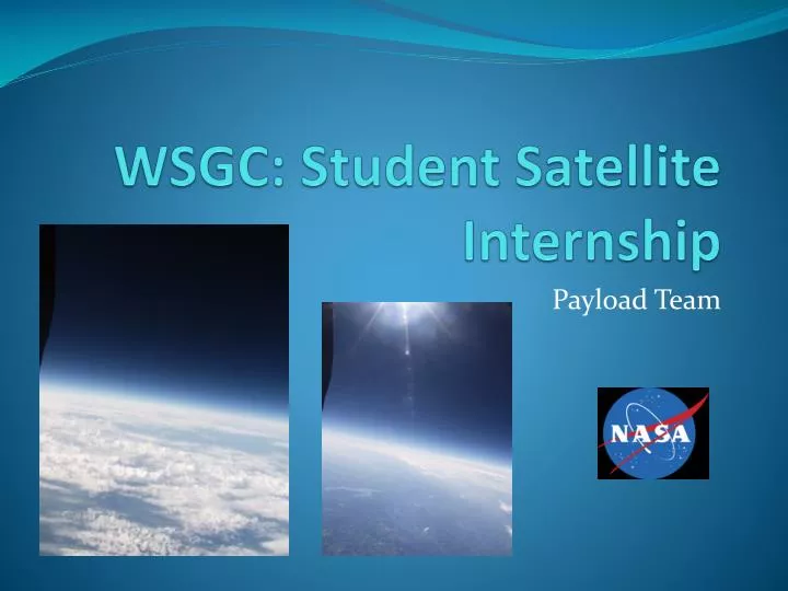 wsgc student satellite internship