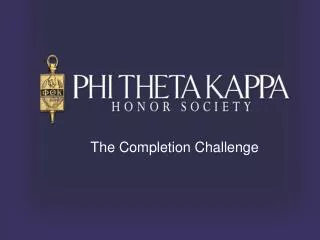 The Completion Challenge