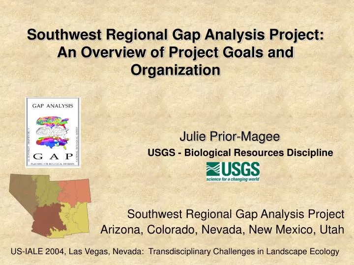 southwest regional gap analysis project an overview of project goals and organization