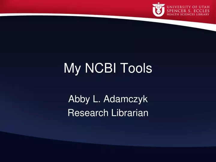 my ncbi tools