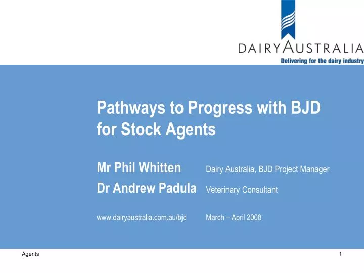 pathways to progress with bjd for stock agents