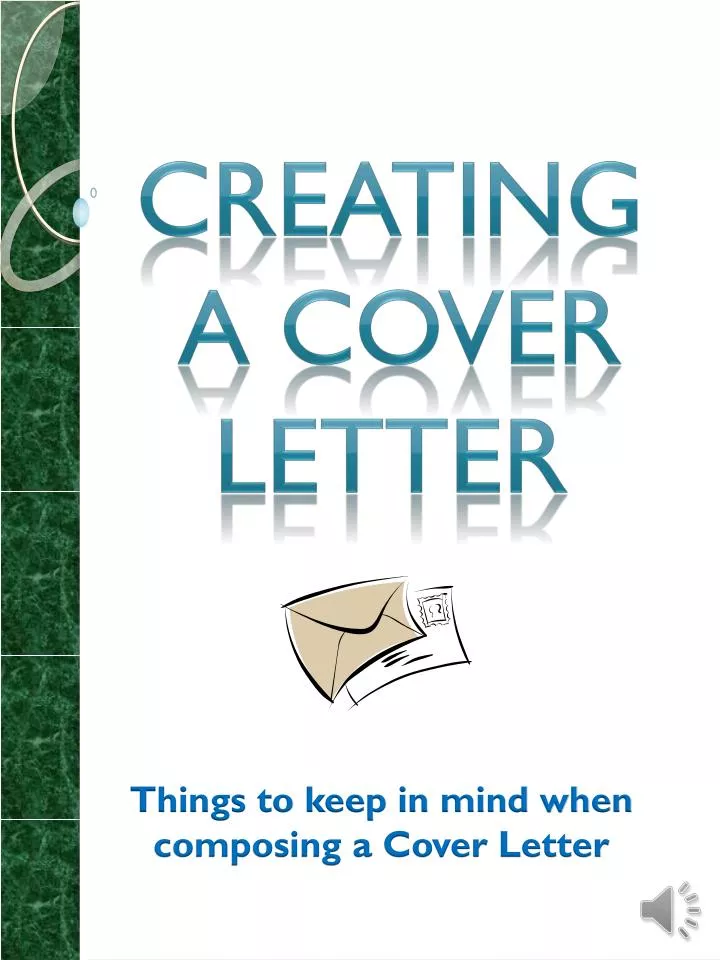 creating a cover letter