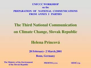 UNFCCC WORKSHOP on the