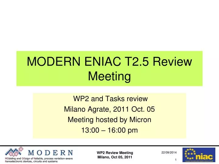 modern eniac t2 5 review meeting