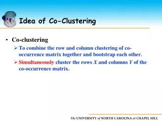 Idea of Co-Clustering