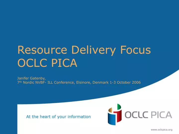 resource delivery focus oclc pica