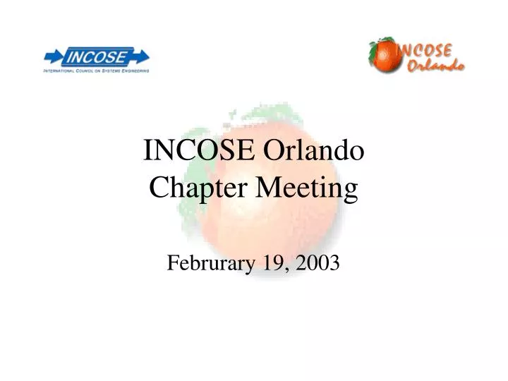 incose orlando chapter meeting