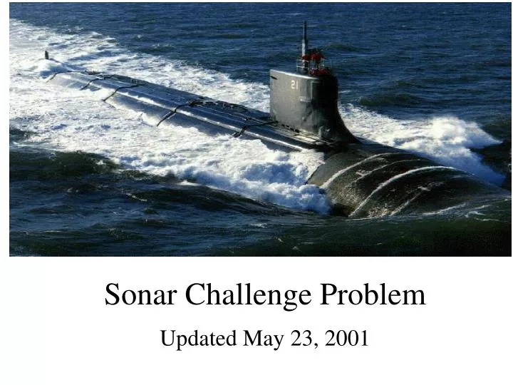 sonar challenge problem