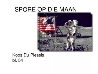 spore op die maan
